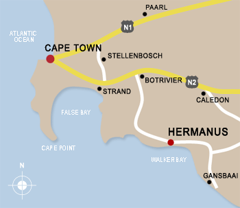 Map of Overberg